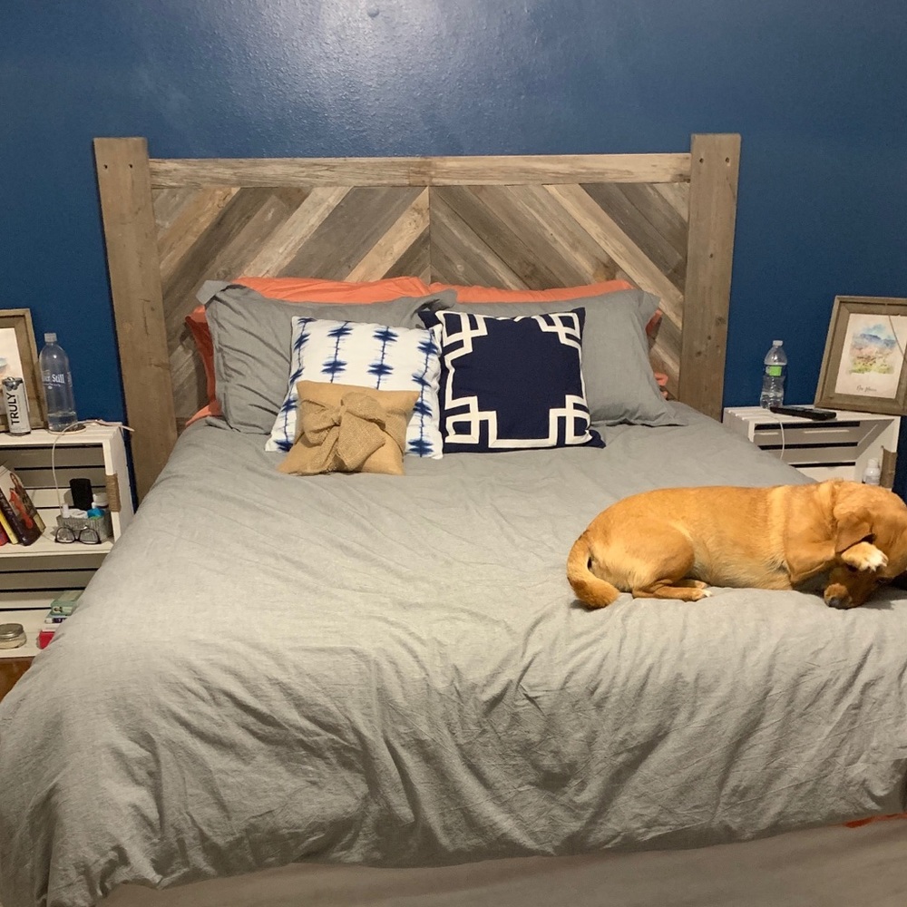 Heather gray duvet cover